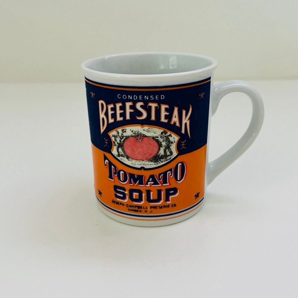CAMPBELL'S Blue Orange Beef Stock Tomato Soup Can Design Coffee Mug